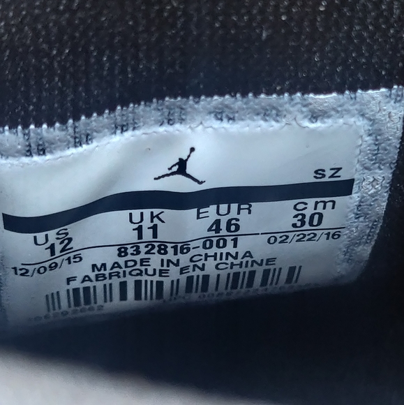 Nike Air Jordan 17 + XVII Retro Black Red Chicago Bulls Men’s Size 12 - Picture 9 of 13